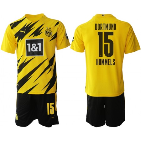 Billiga Fotbollströjor Borussia Dortmund Mats Hummels 15 Barn Hemma tröja 2020/21 Kortärmad